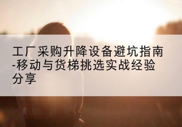 芮城移动式升降机怎么选-工厂采购升降设备避坑指南-移动与货梯挑选实战经验分享
